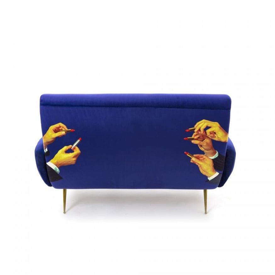 Sofa 2-osobowa LIPSTICKS niebieski Seletti    Eye on Design