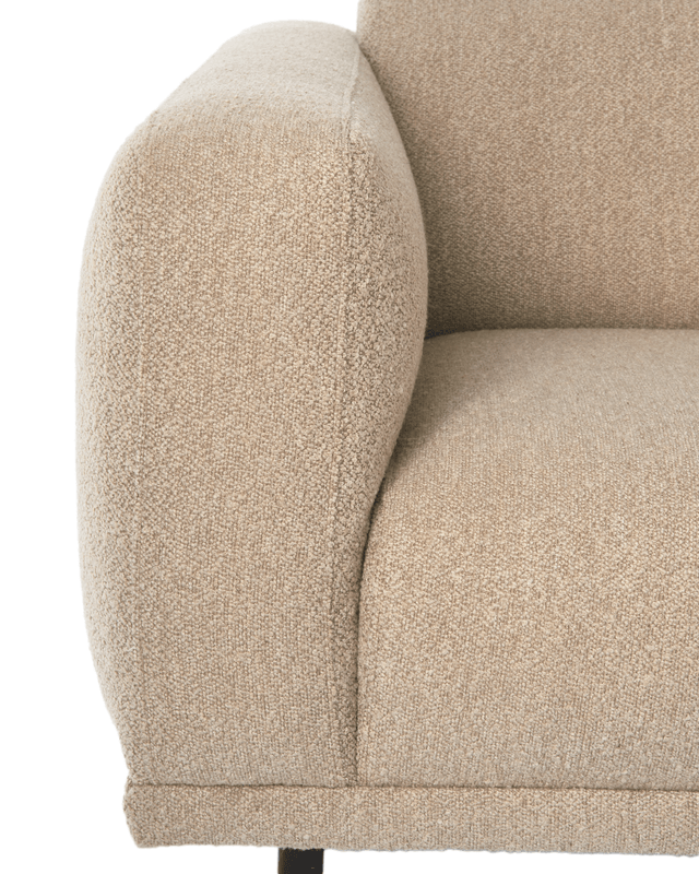 Sofa w tkaninie boucle 3-osobowa TEDDY beżowy Pols Potten    Eye on Design