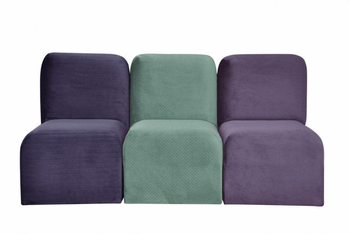 Sofa modułowa SIME fioletowy Happy Barok    Eye on Design