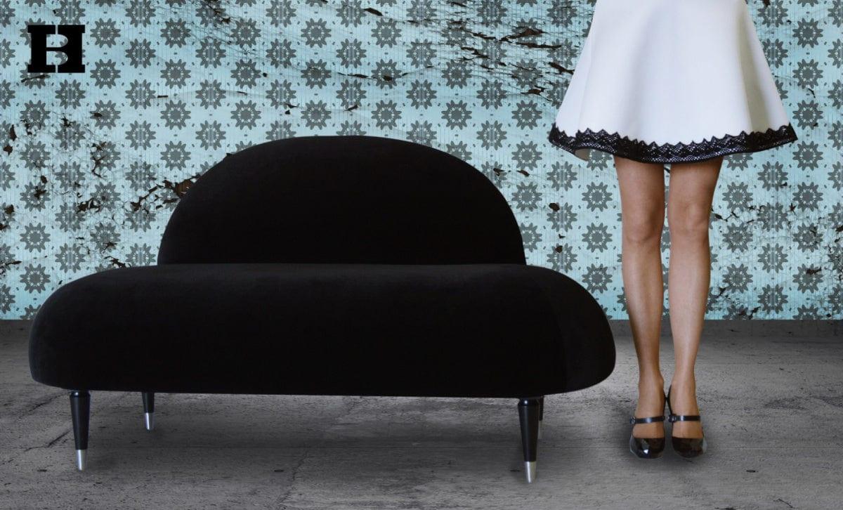Mini sofa BEETLE czarny Happy Barok    Eye on Design