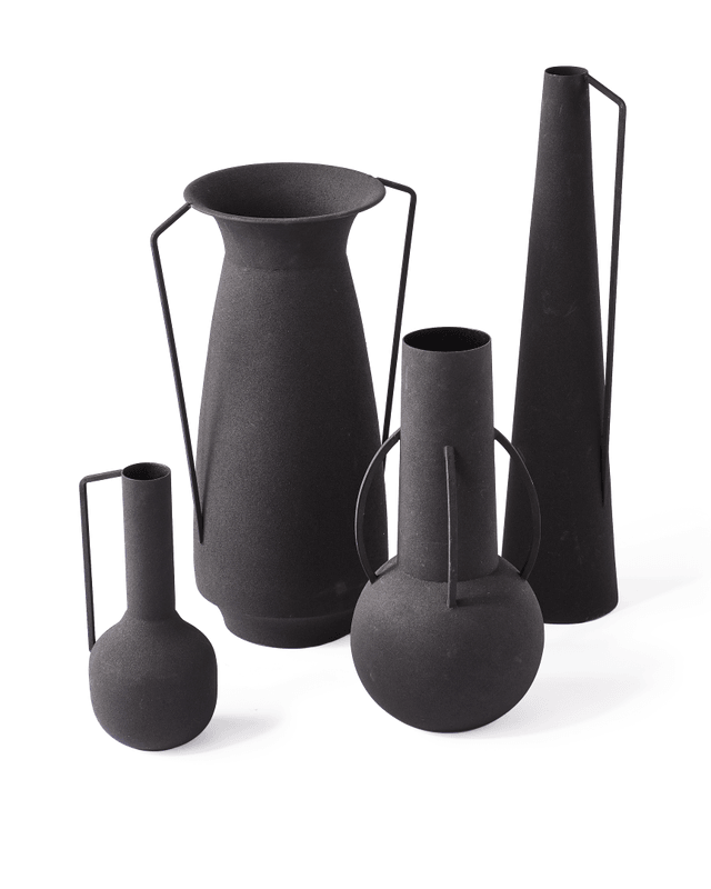 Zestaw wazonów ROMAN czarny Pols Potten    Eye on Design