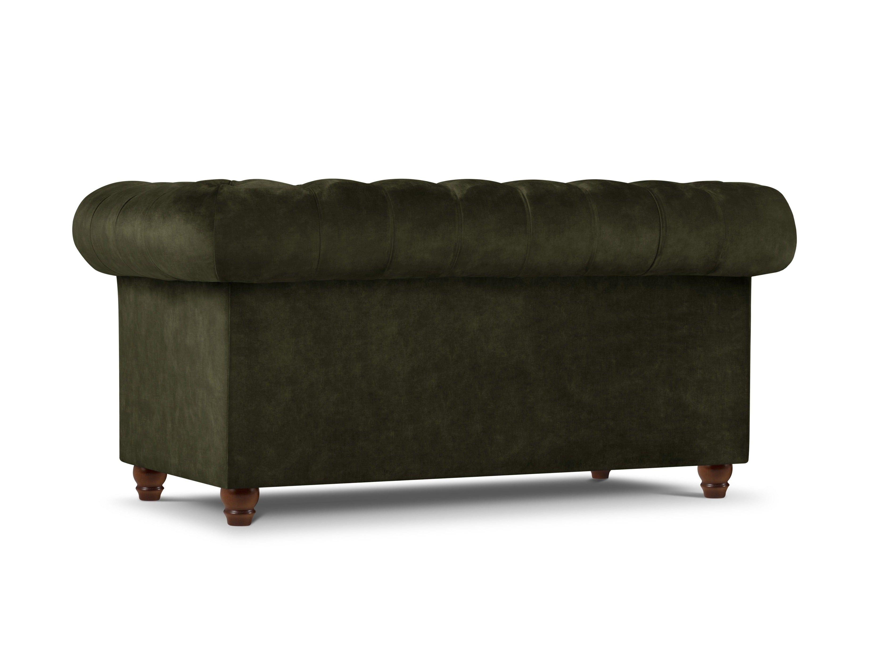 Sofa aksamitna 2-osobowa PHOEBE butelkowa zieleń, Windsor & Co, Eye on Design
