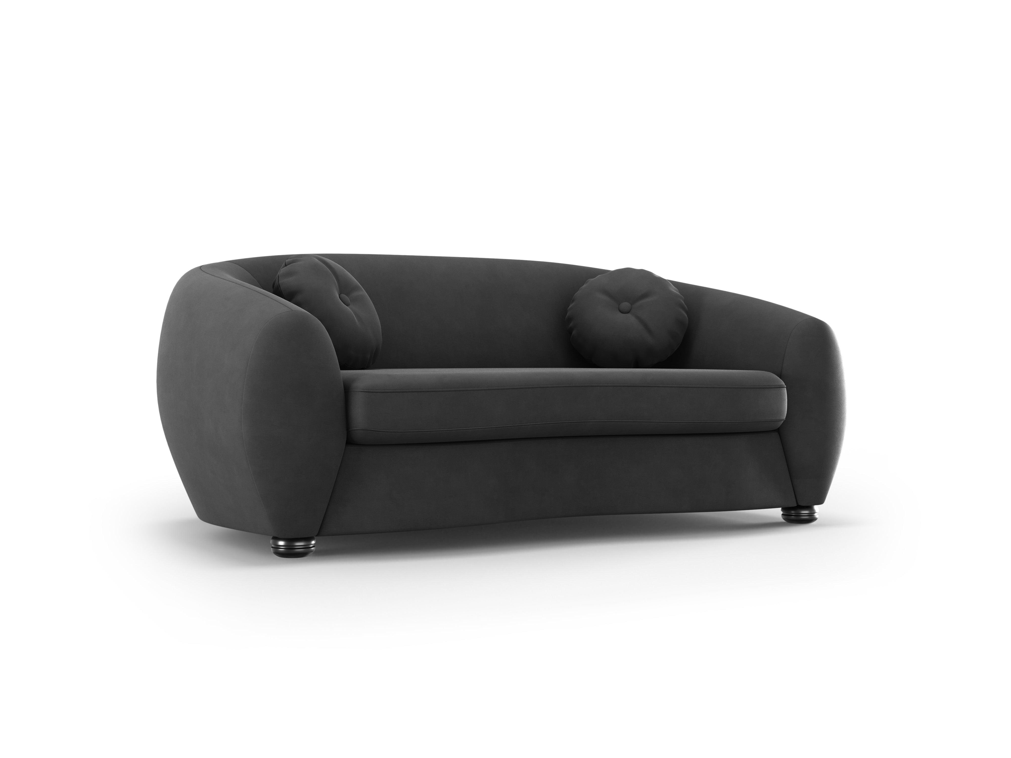 Sofa aksamitna 2-osobowa ELARA szary Windsor & Co    Eye on Design