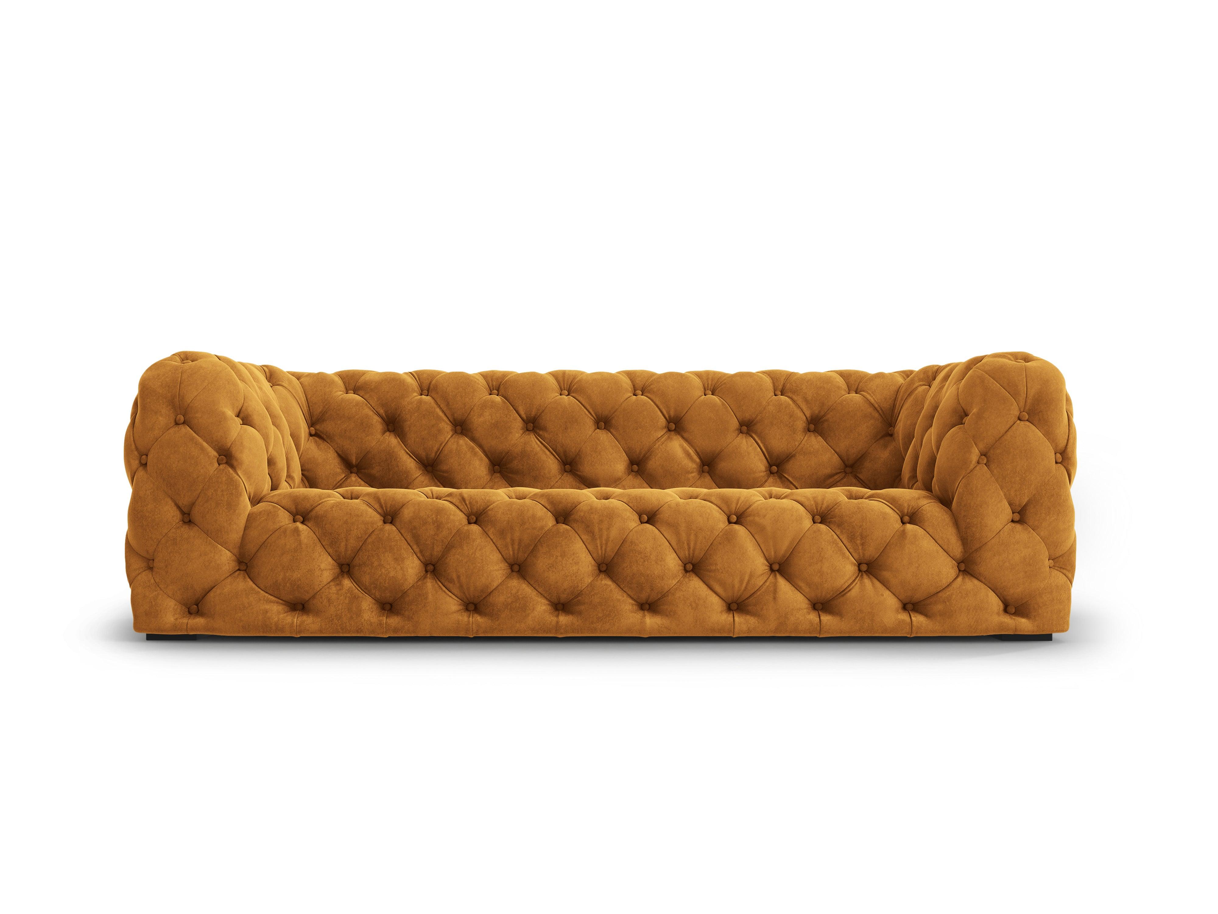 Sofa aksamitna 3-osobowa LOGE miedziany, Windsor & Co, Eye on Design