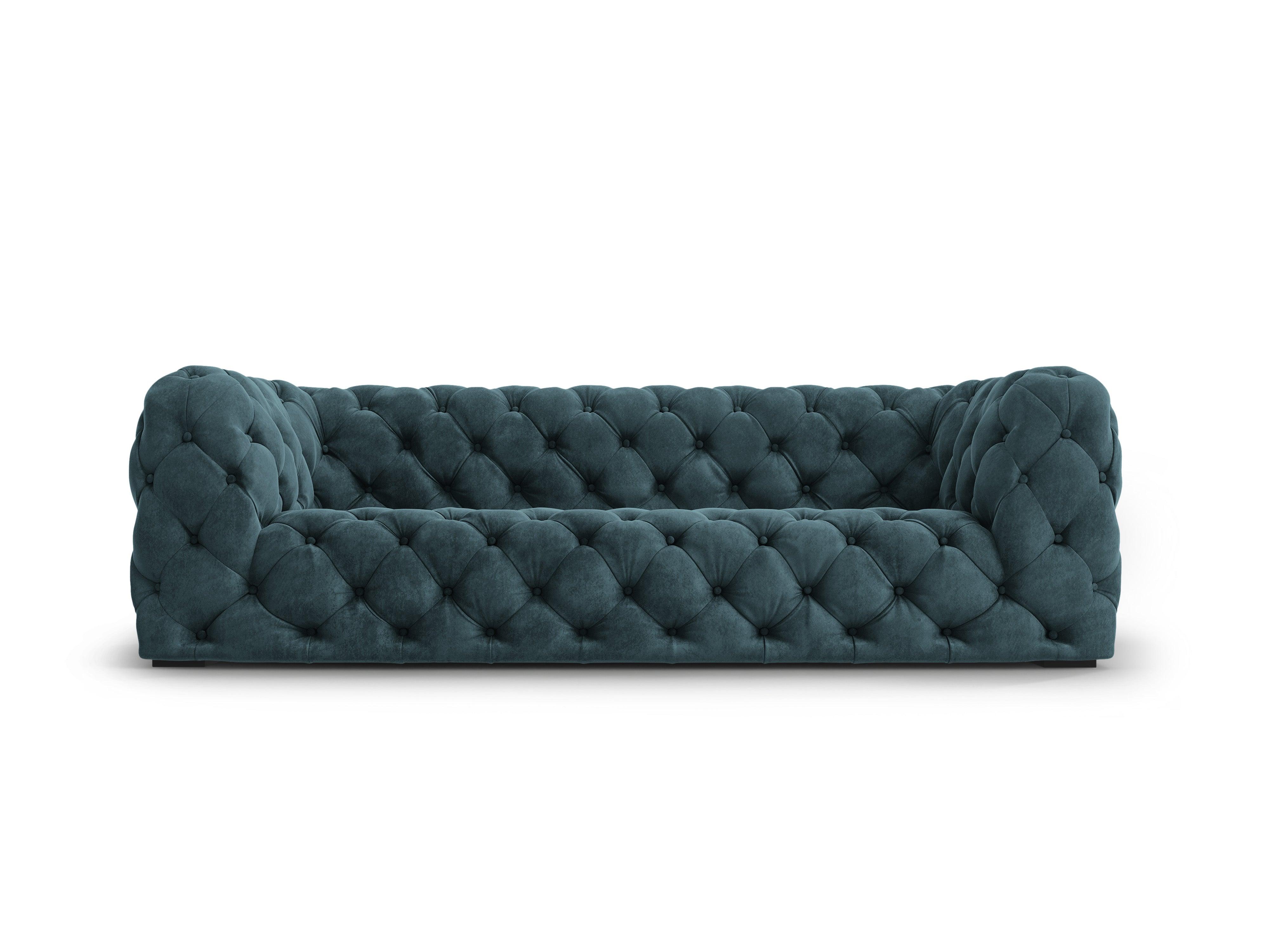 Sofa aksamitna 3-osobowa LOGE petrol Windsor & Co    Eye on Design