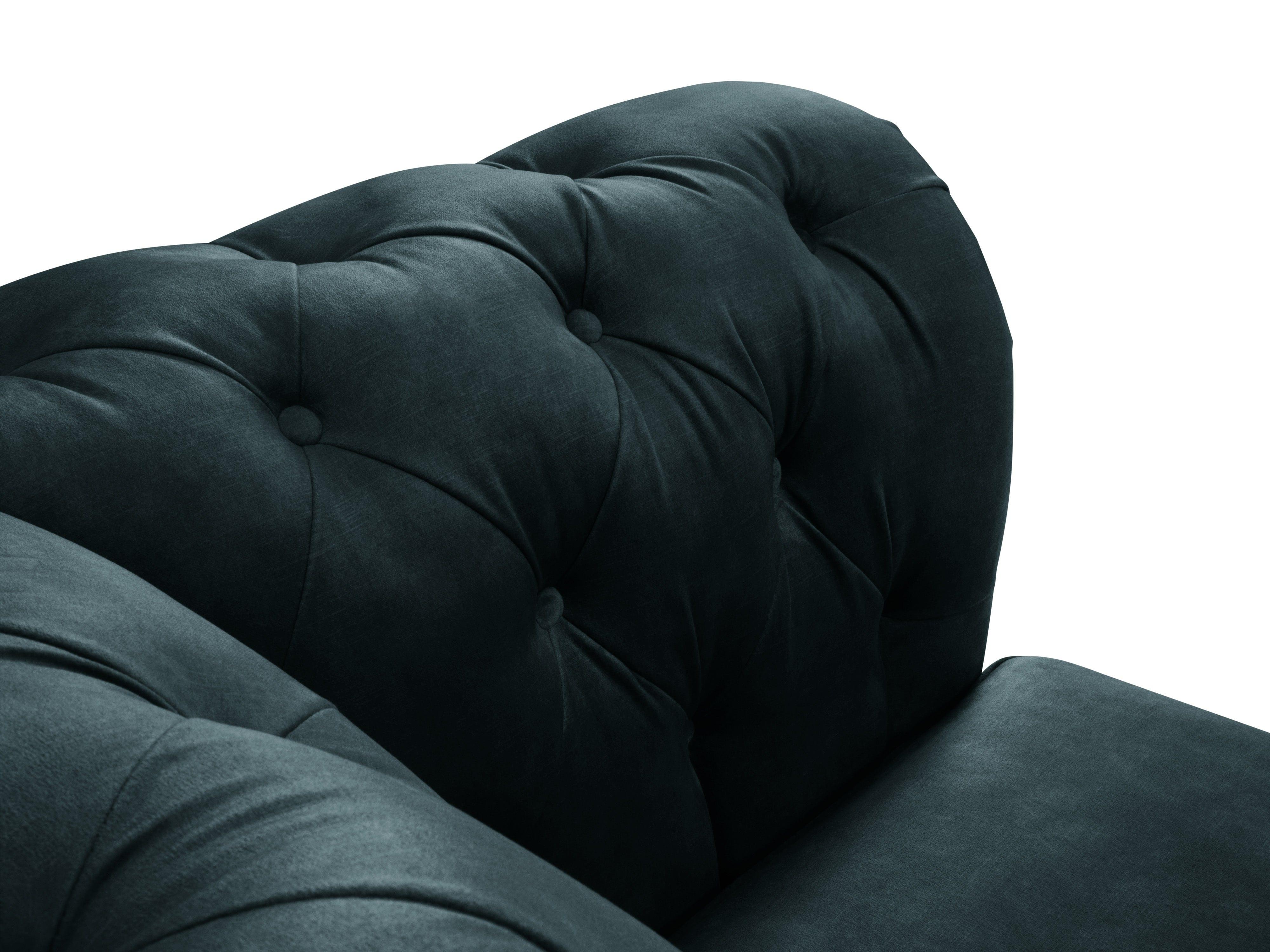 Sofa aksamitna 3-osobowa PHOEBE petrol, Windsor & Co, Eye on Design