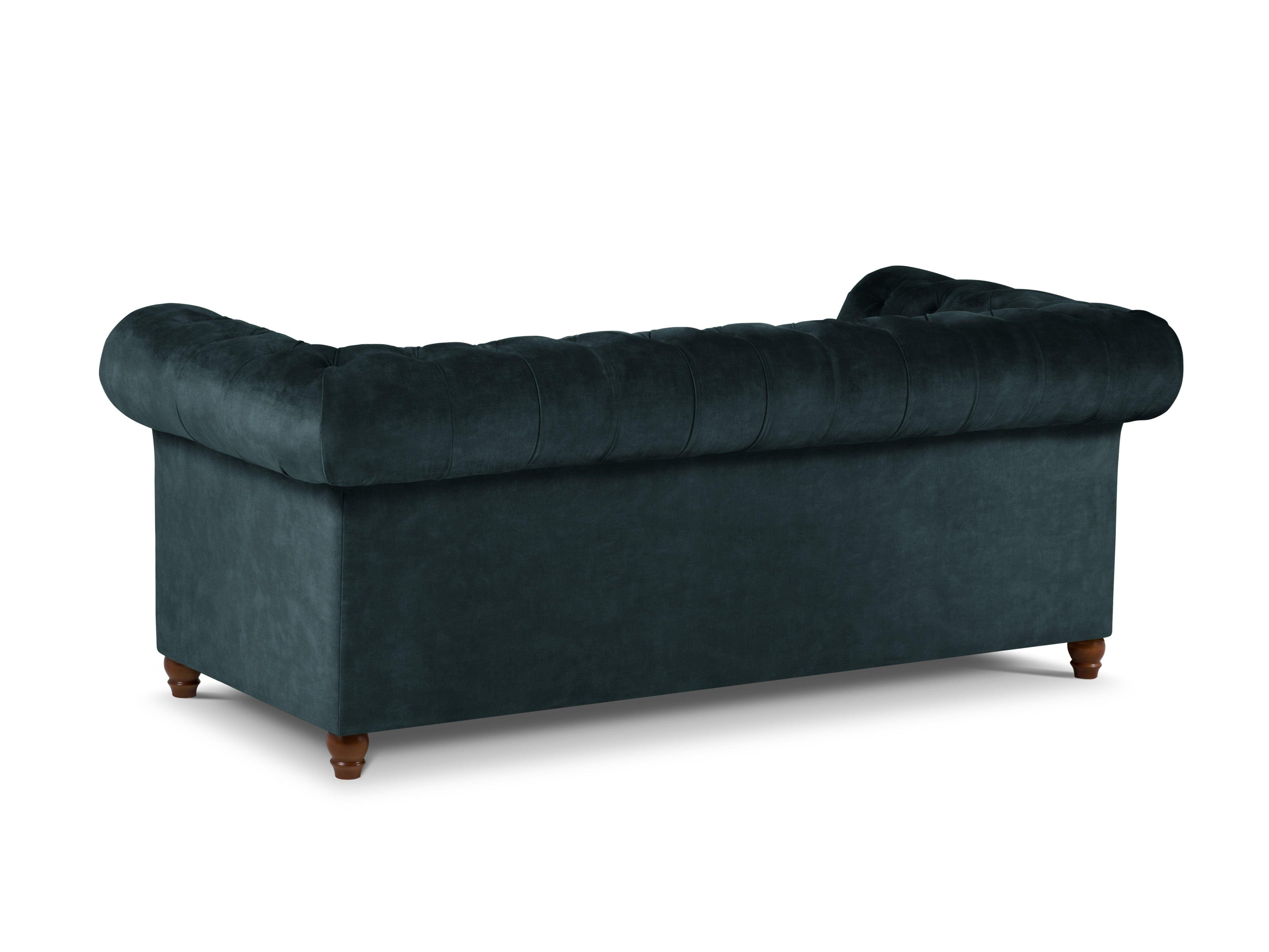 Sofa aksamitna 3-osobowa PHOEBE petrol, Windsor & Co, Eye on Design