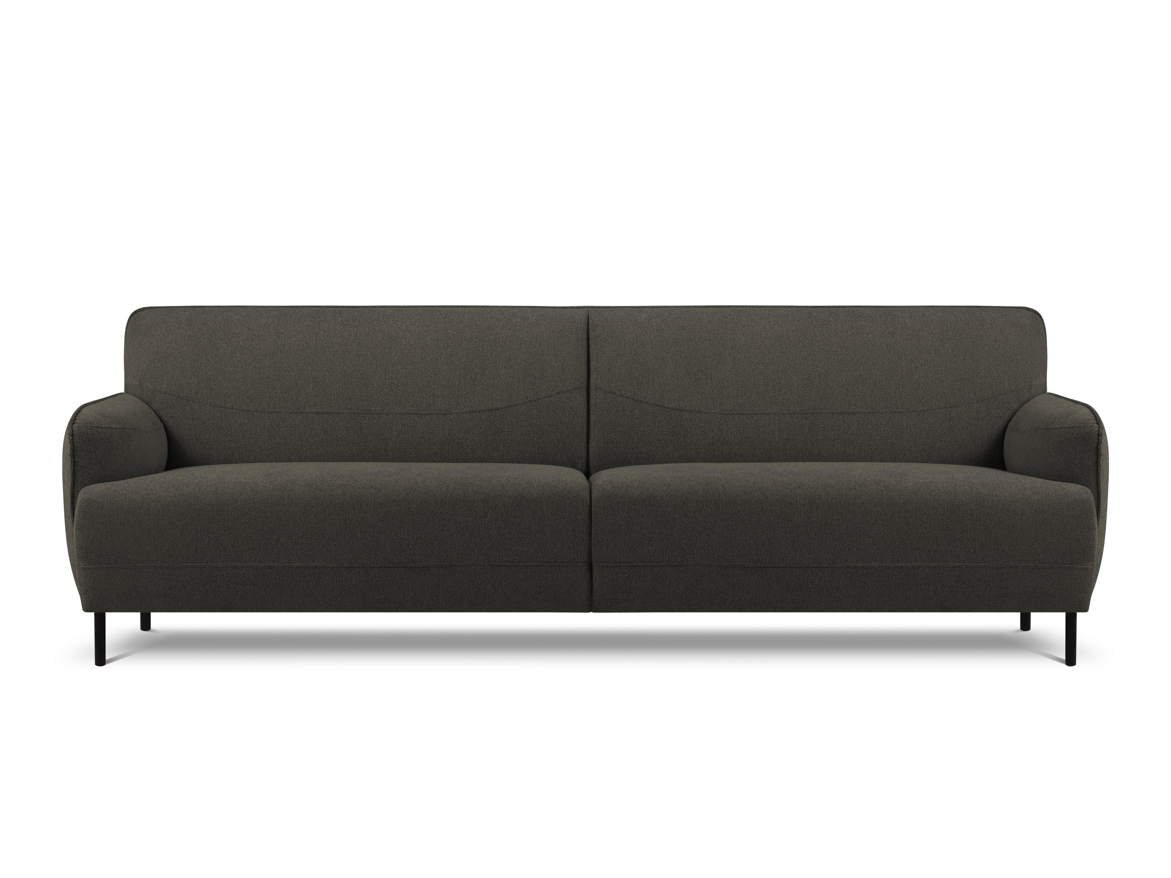 Sofa, "Neso", 3 Seats, 235x90x76
 ,Dark Grey,Black Metal, Windsor & Co, Eye on Design