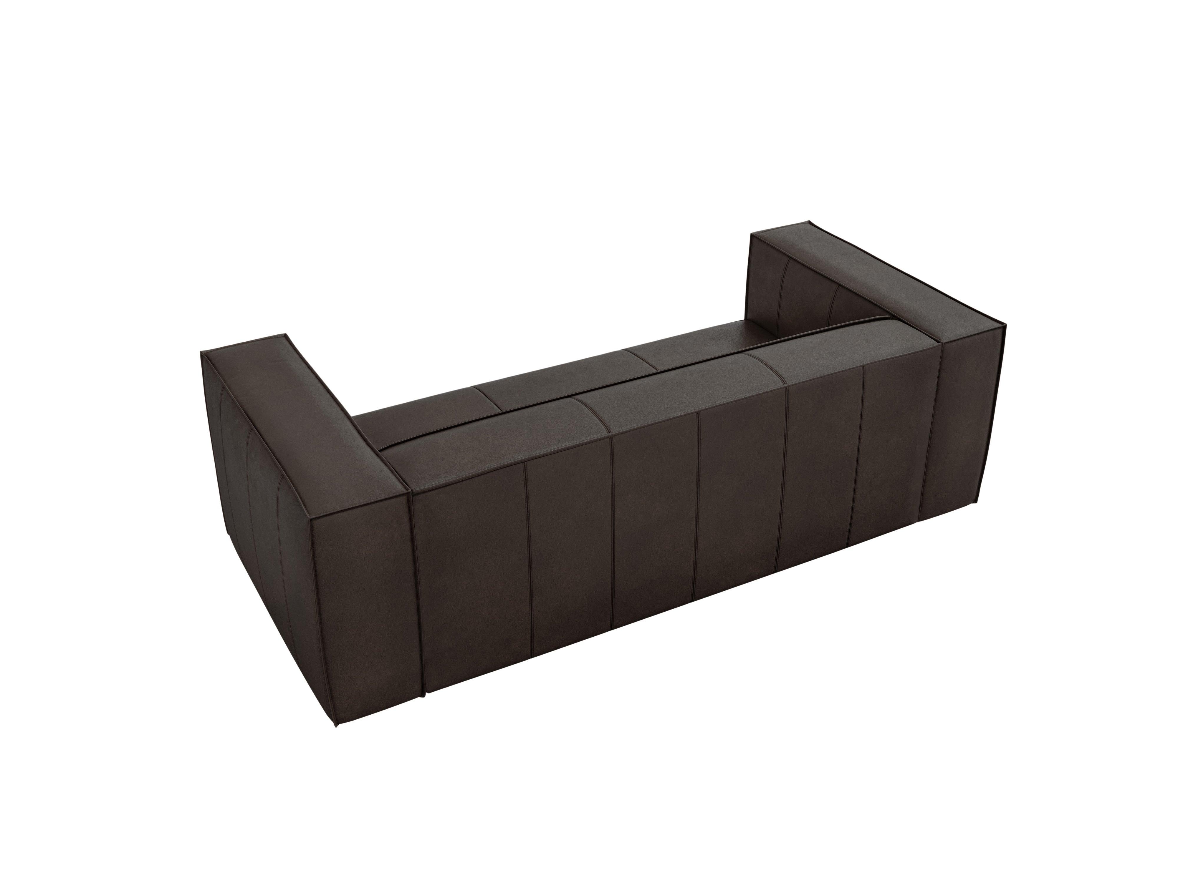 Sofa skórzana 3-osobowa MADAME ciemnobrązowy, Windsor & Co, Eye on Design