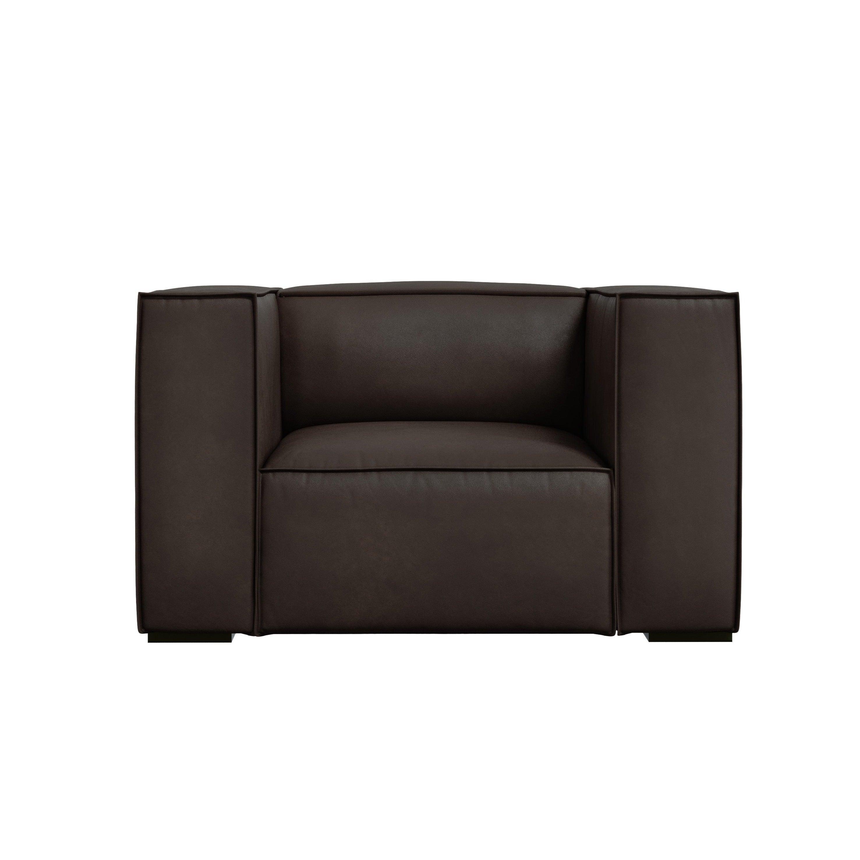 Fotel skórzany MADAME ciemnobrązowy, Windsor & Co, Eye on Design