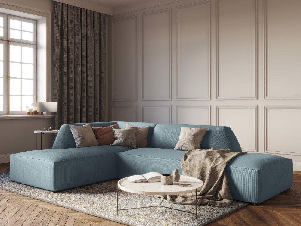 jasnoniebieska sofa w stylu glamour 
