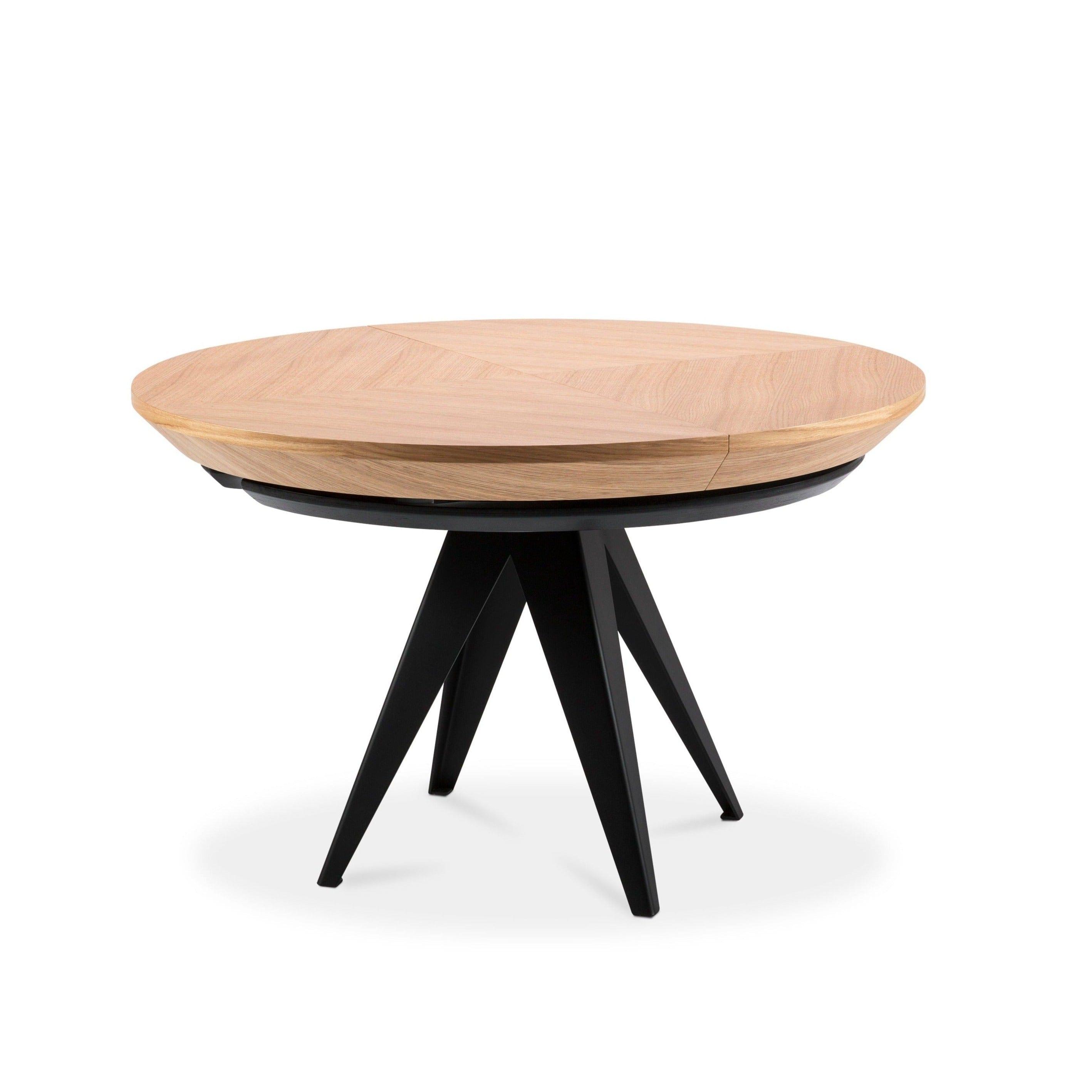 Stół rozkładany z drewna dębowego MAGNUS czarna podstawa, Windsor & Co, Eye on Design