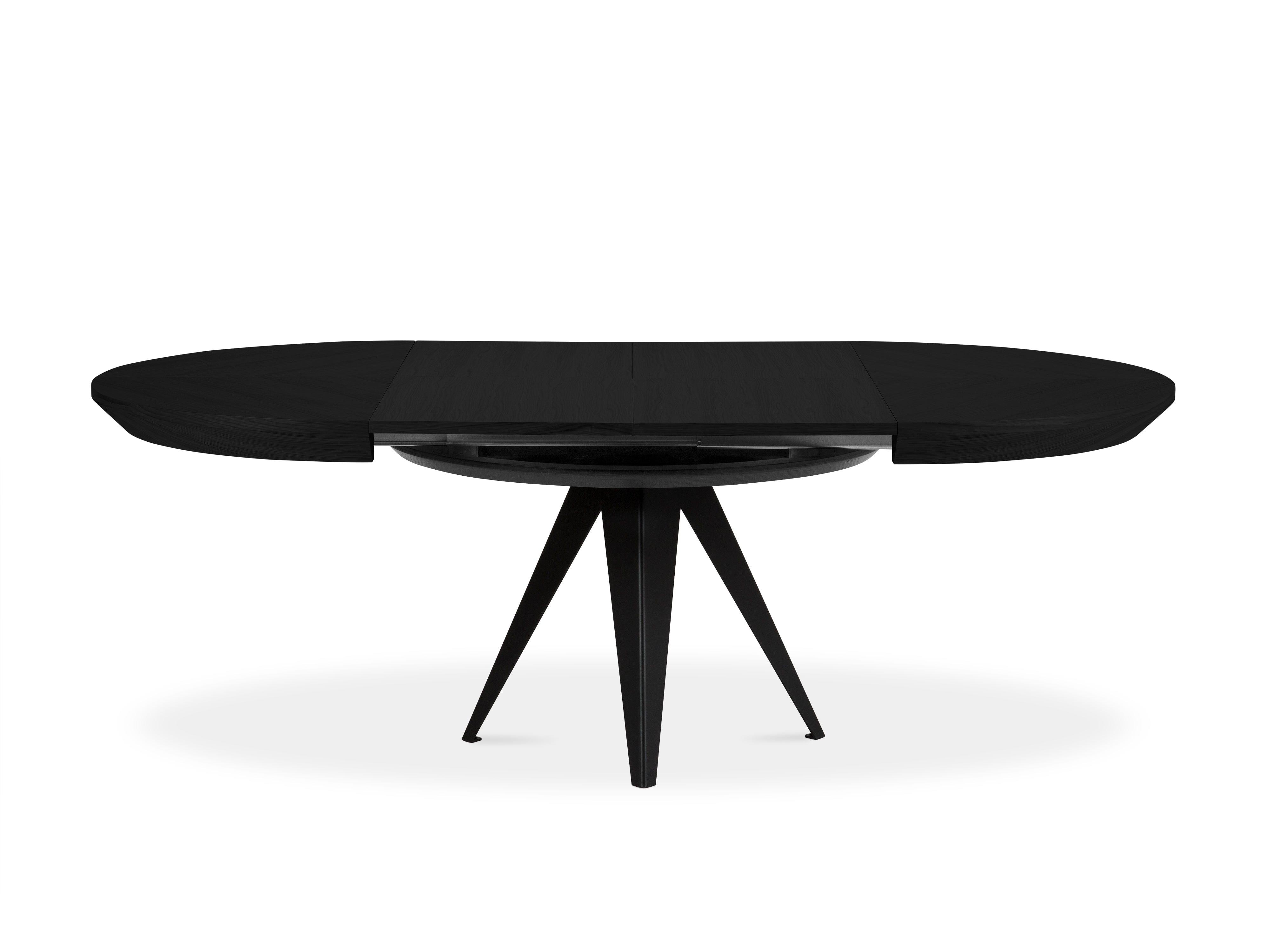 Stół rozkładany z drewna dębowego MAGNUS czarny Windsor & Co    Eye on Design