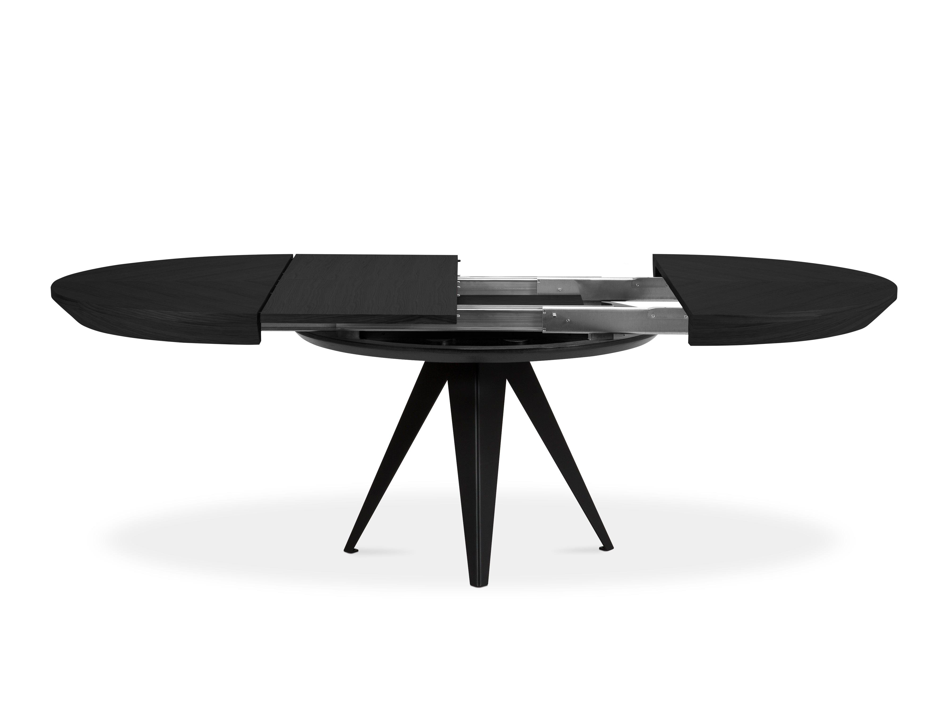 Stół rozkładany z drewna dębowego MAGNUS czarny Windsor & Co    Eye on Design