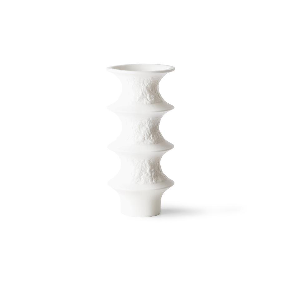 Zestaw 4 porcelanowych wazoników biały mat, HKliving, Eye on Design