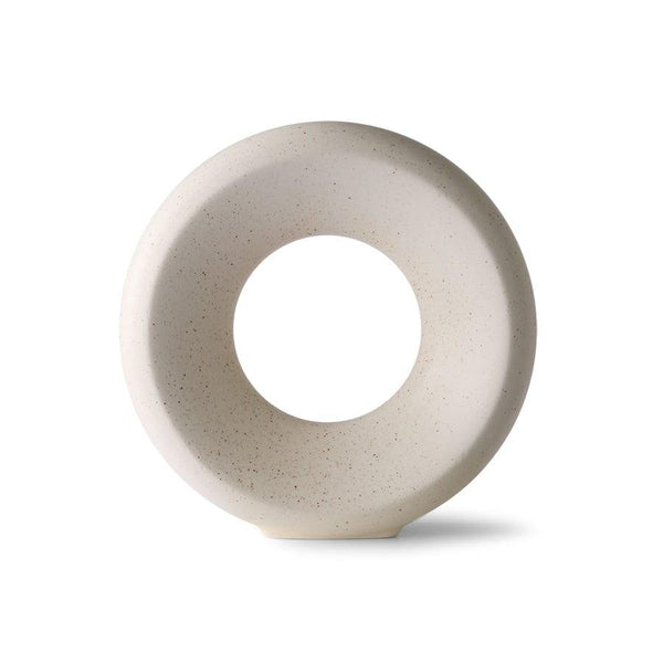Ceramiczny wazon w kształcie koła rozmiar M HKliving    Eye on Design