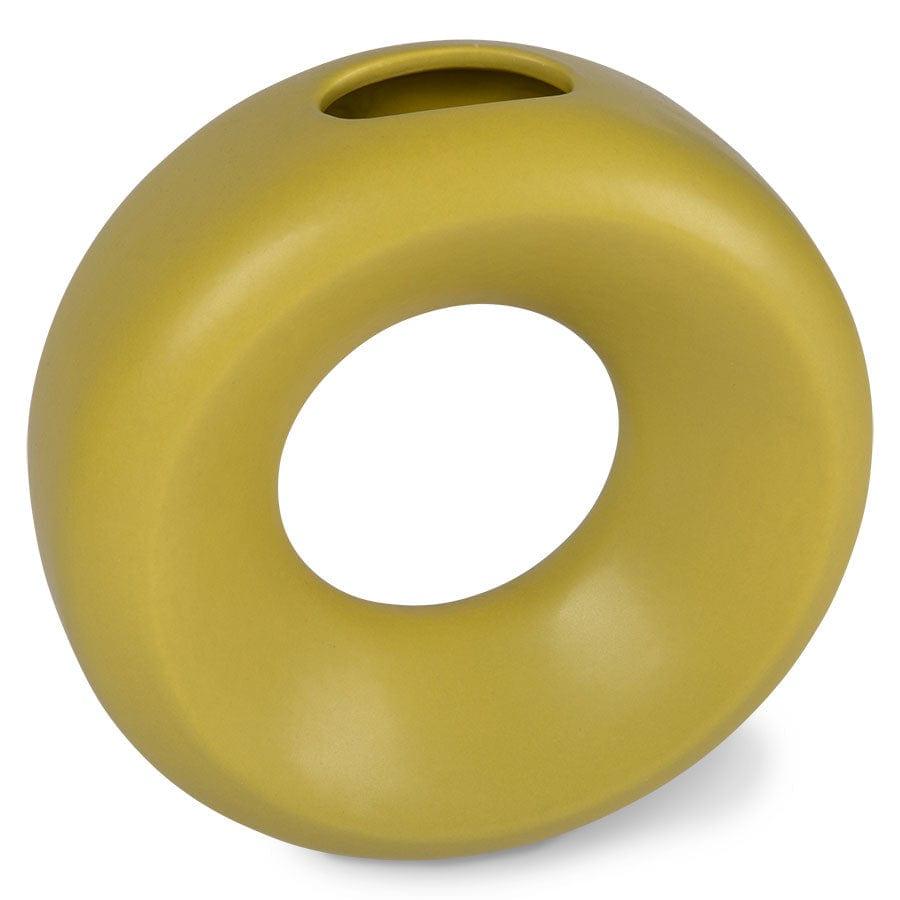 Ceramiczny wazon okrągły S zielony, HKliving, Eye on Design