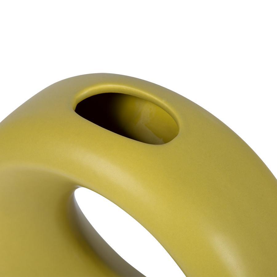 Ceramiczny wazon okrągły S zielony HKliving    Eye on Design
