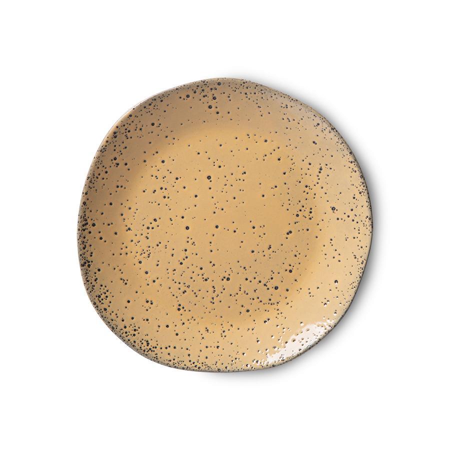 Ceramiczny talerz deserowy Bold&Basic brzoskwiniowy 2 sztuki - Eye on Design