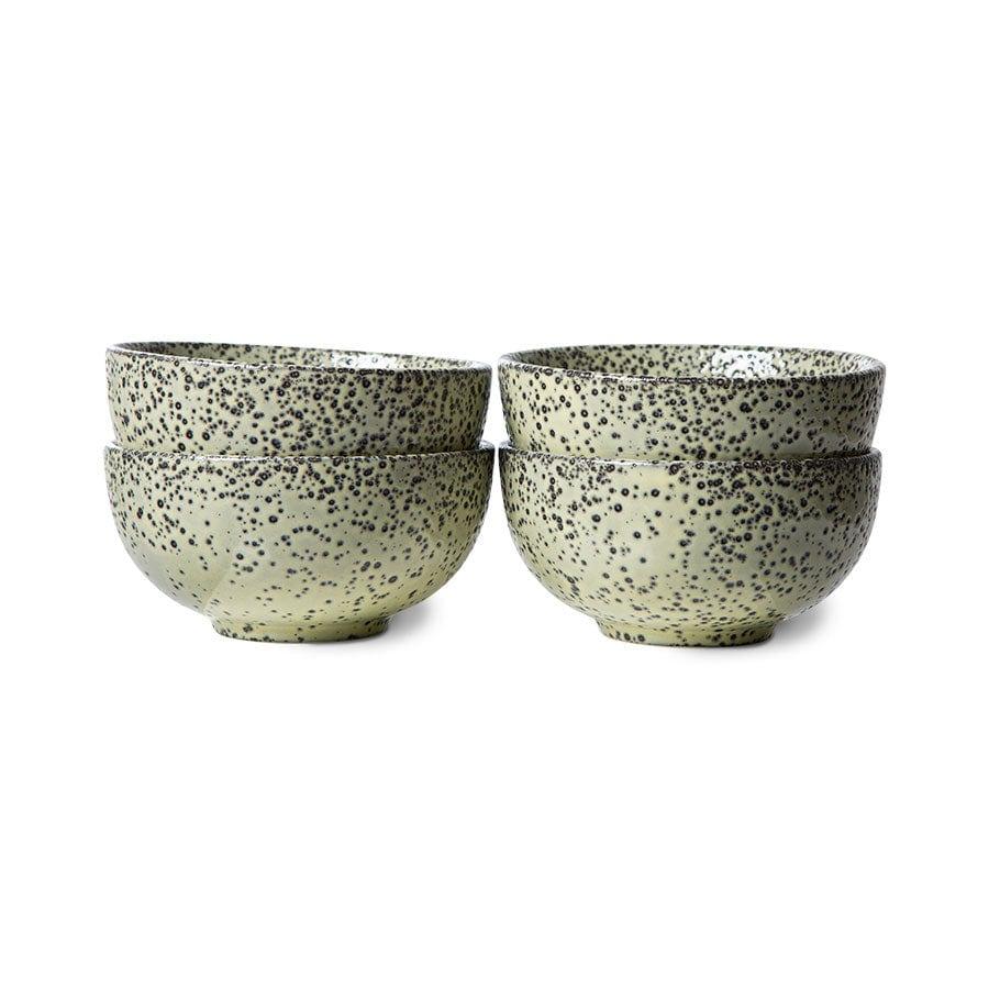 Ceramiczna miska GRADIENT zielona 4 sztuki HKliving    Eye on Design