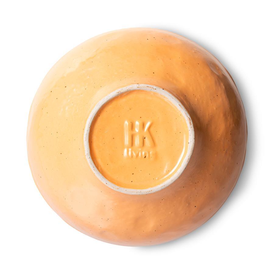 Duża ceramiczna miska Bold&Basic pomrarańczowa 2 sztuki HKliving    Eye on Design