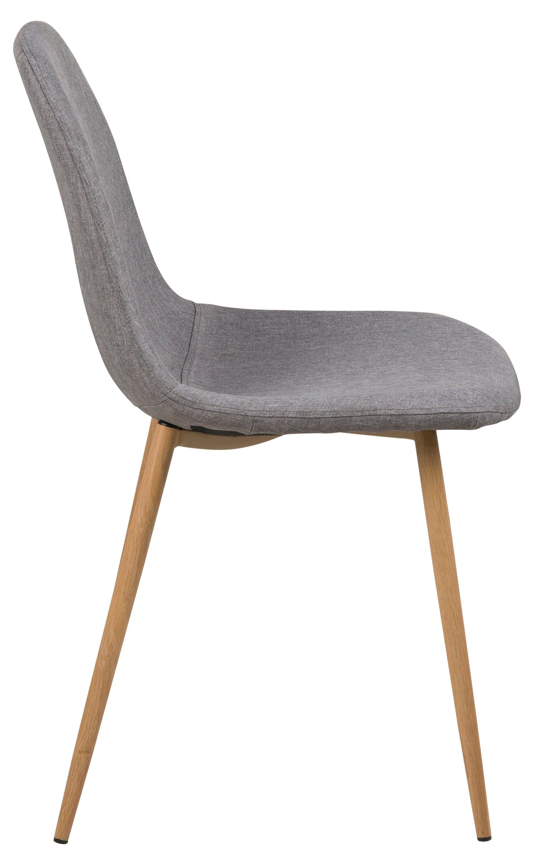 Krzesło CARLO jasnoszary z drewnianią podstawą Actona    Eye on Design