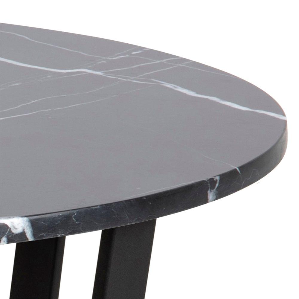 Stół okrągły AMBLE czarny marmur Actona    Eye on Design