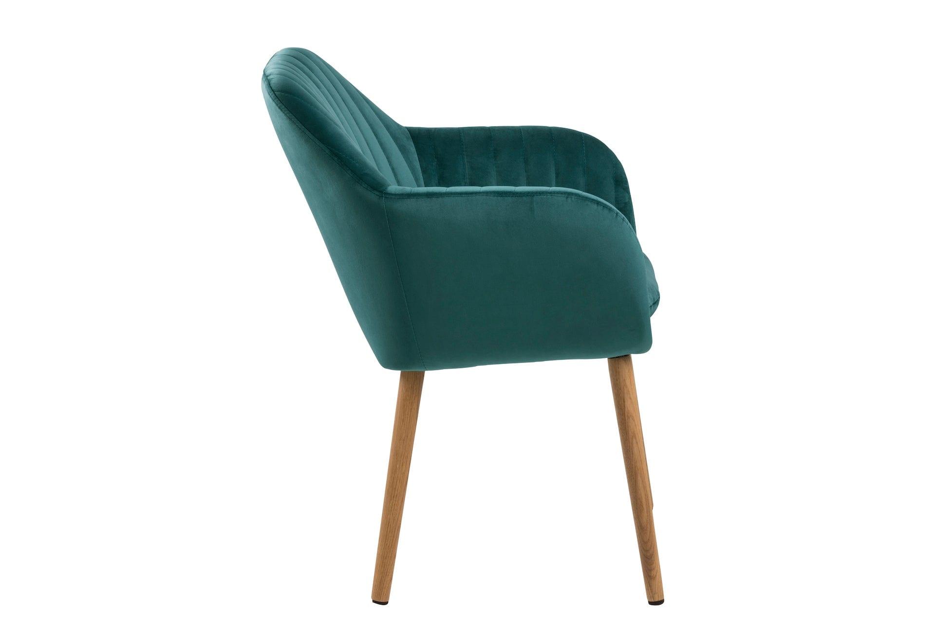 Krzesło MIKKEL zielony z drewnianą podstawą Actona    Eye on Design