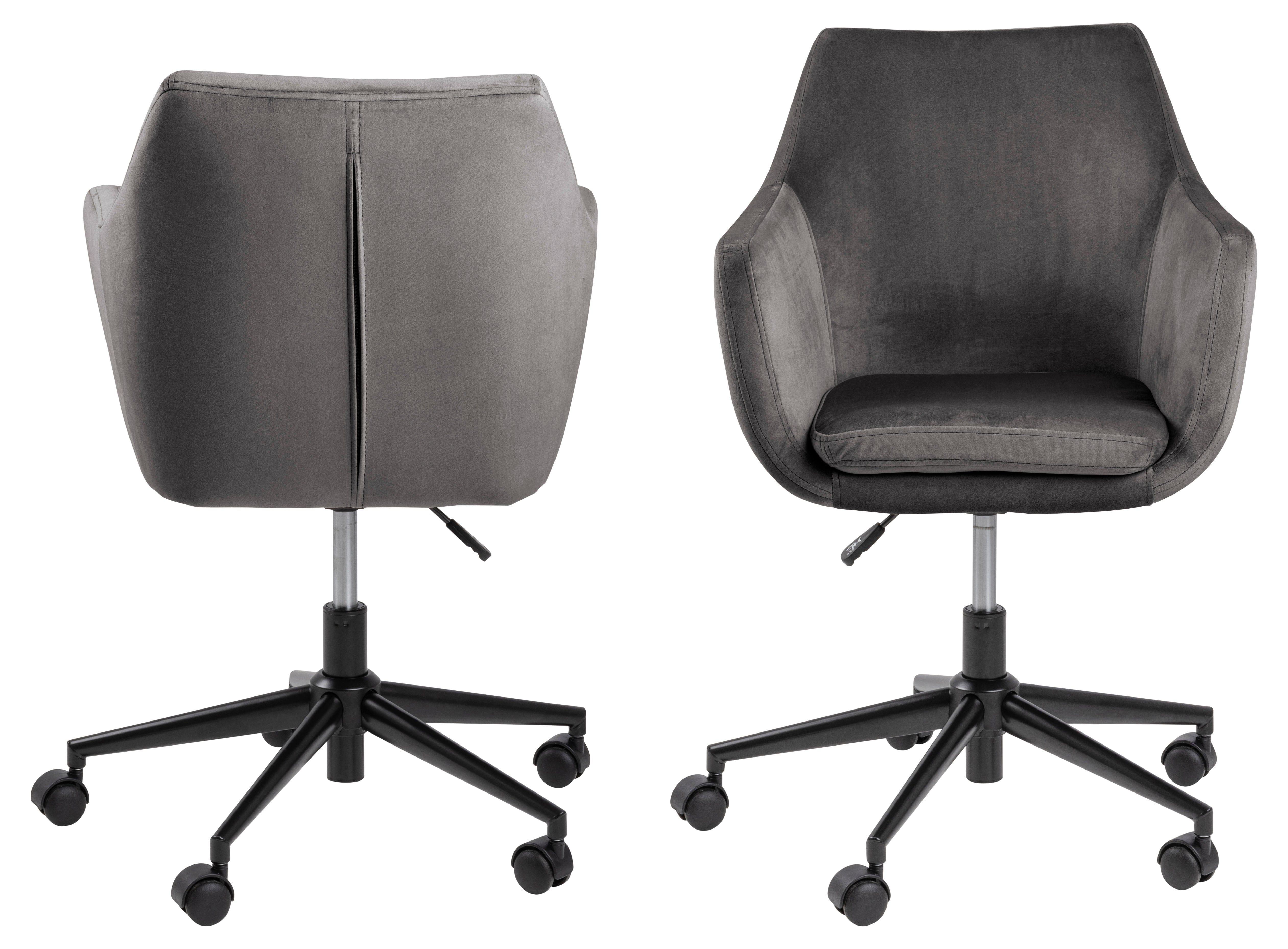 Krzesło biurowe MILAS ciemnoszary z czarną podstawą Actona    Eye on Design