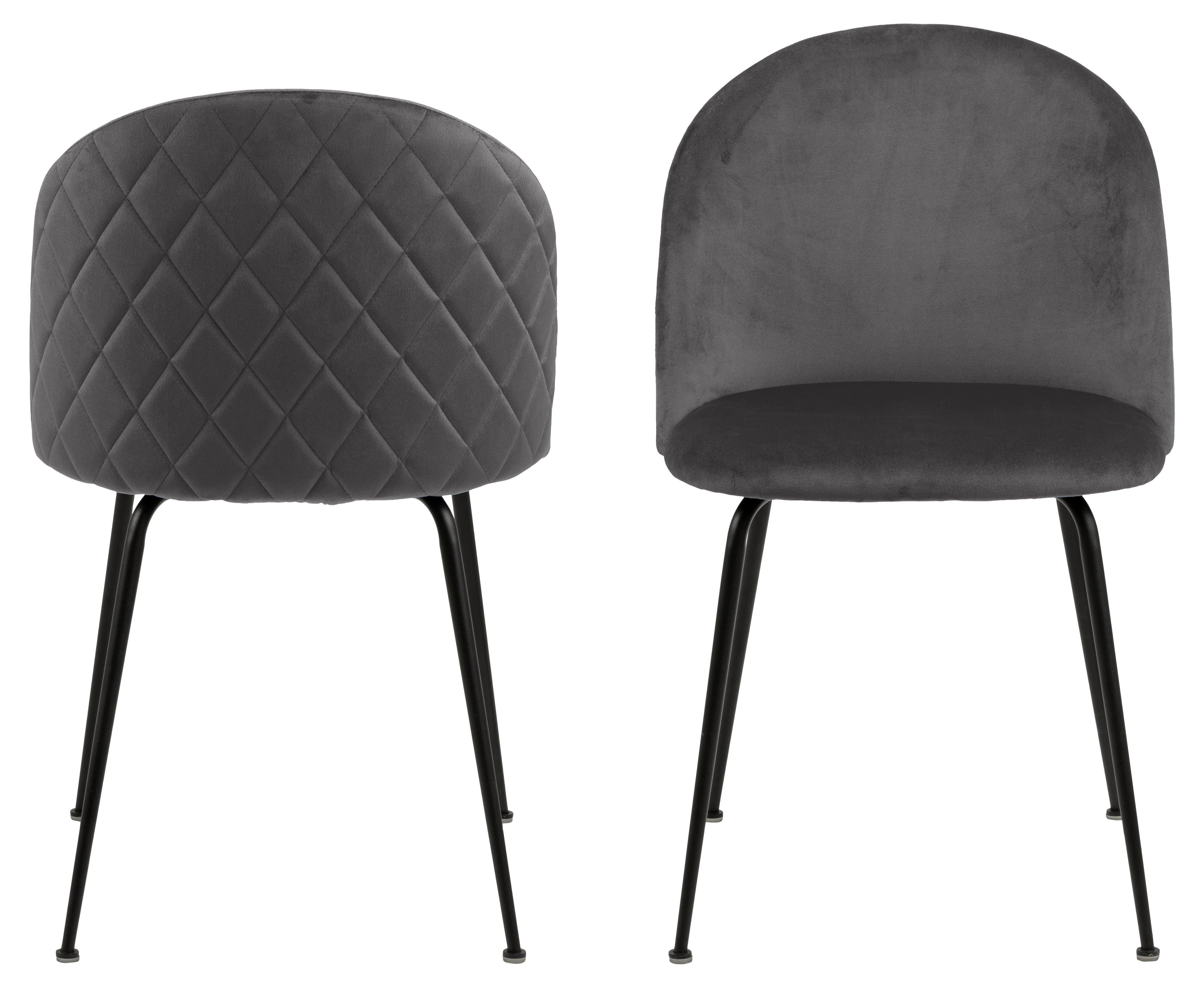 Krzesło VALENTIN ciemnoszary z czarną podstawą, Actona, Eye on Design