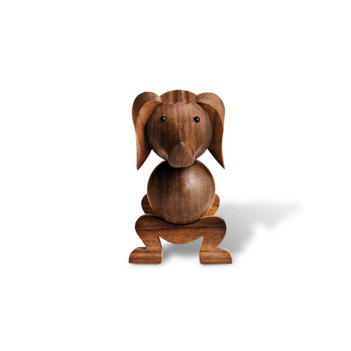 Figurka dekoracyjna DOG drewno orzechowe Kay Bojesen    Eye on Design