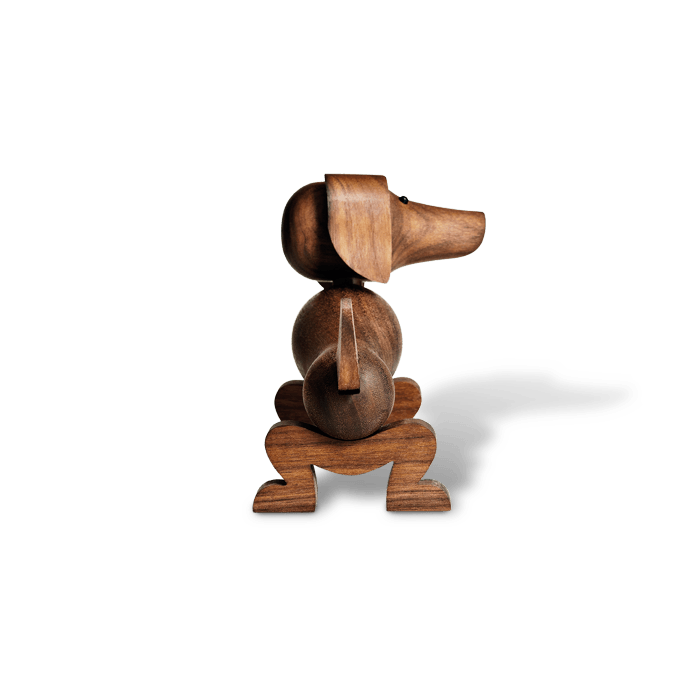 Figurka dekoracyjna DOG drewno orzechowe Kay Bojesen    Eye on Design