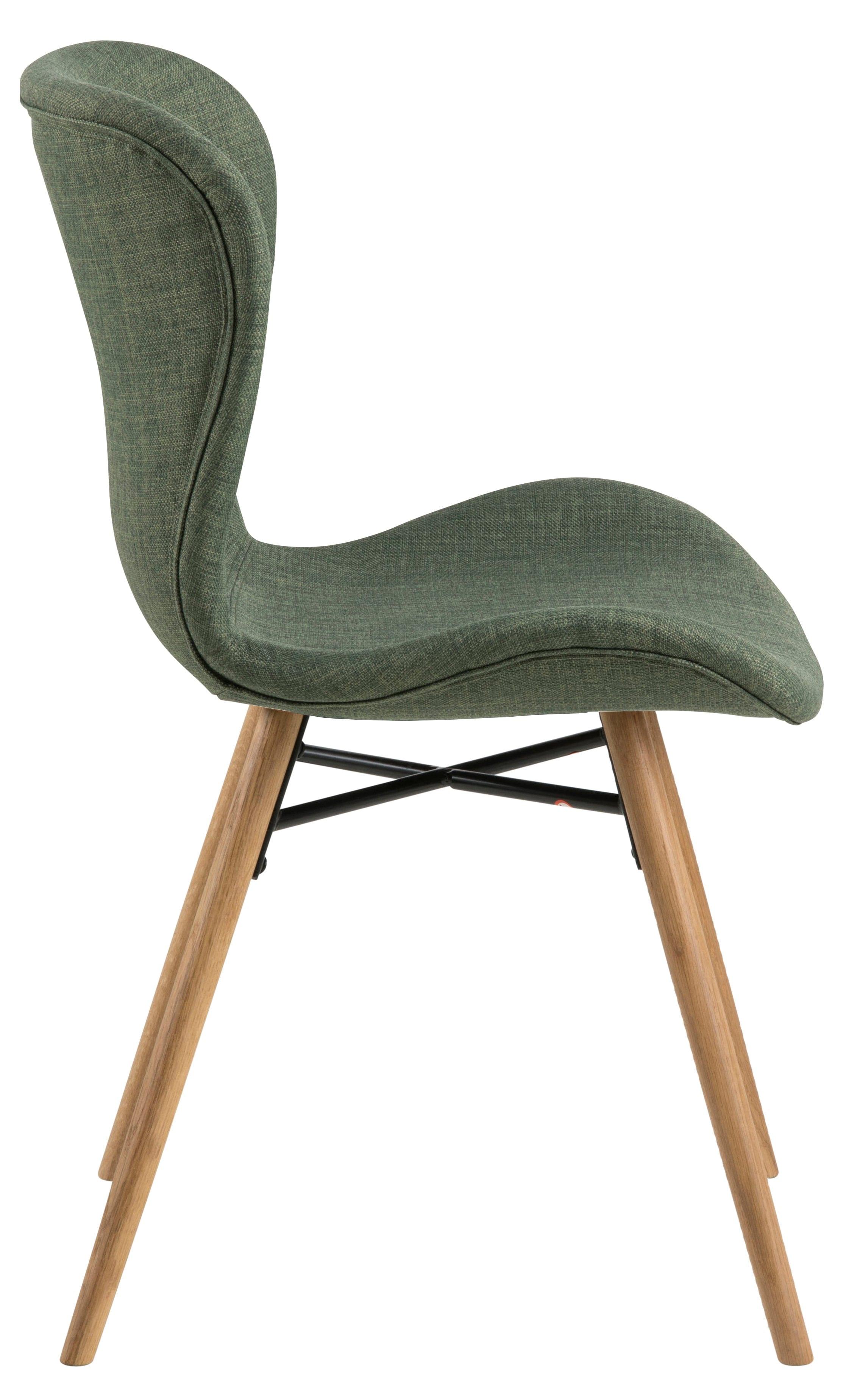 Krzesło BJORN zielony z drewnianią podstawą Actona    Eye on Design