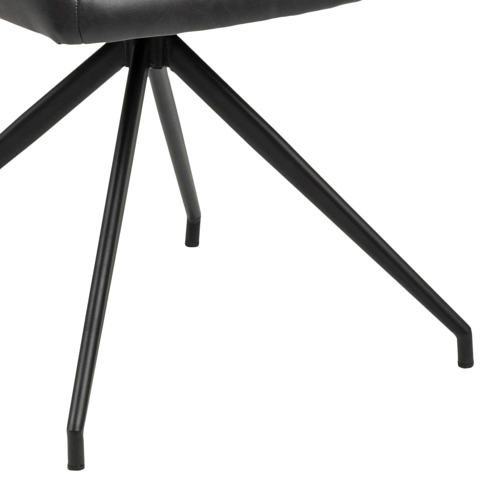 Krzesło VEIKKO czarna ekoskóra Actona    Eye on Design