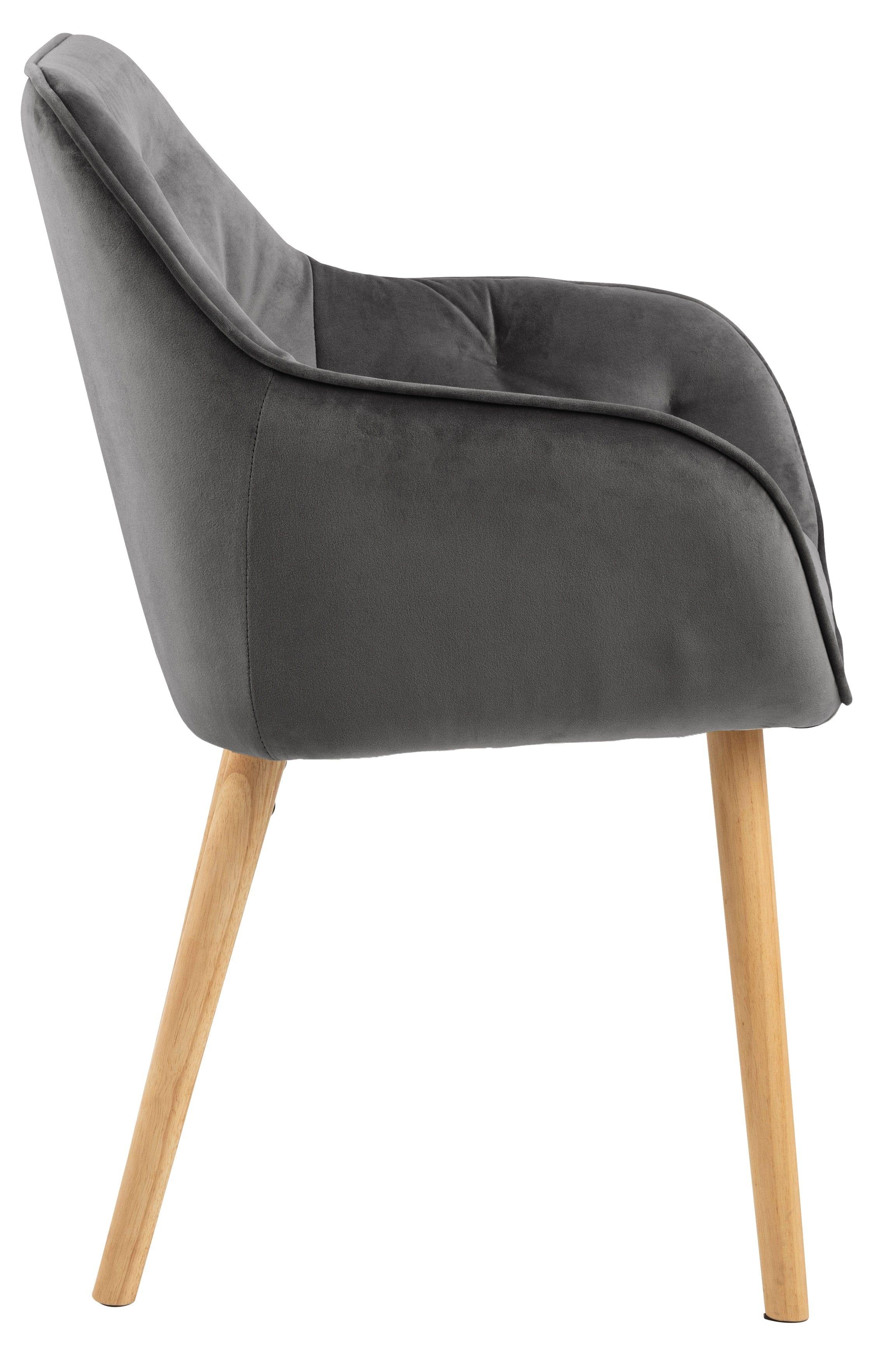 Krzesło LOUI jasnoszary z drewnianą podstawą Actona    Eye on Design