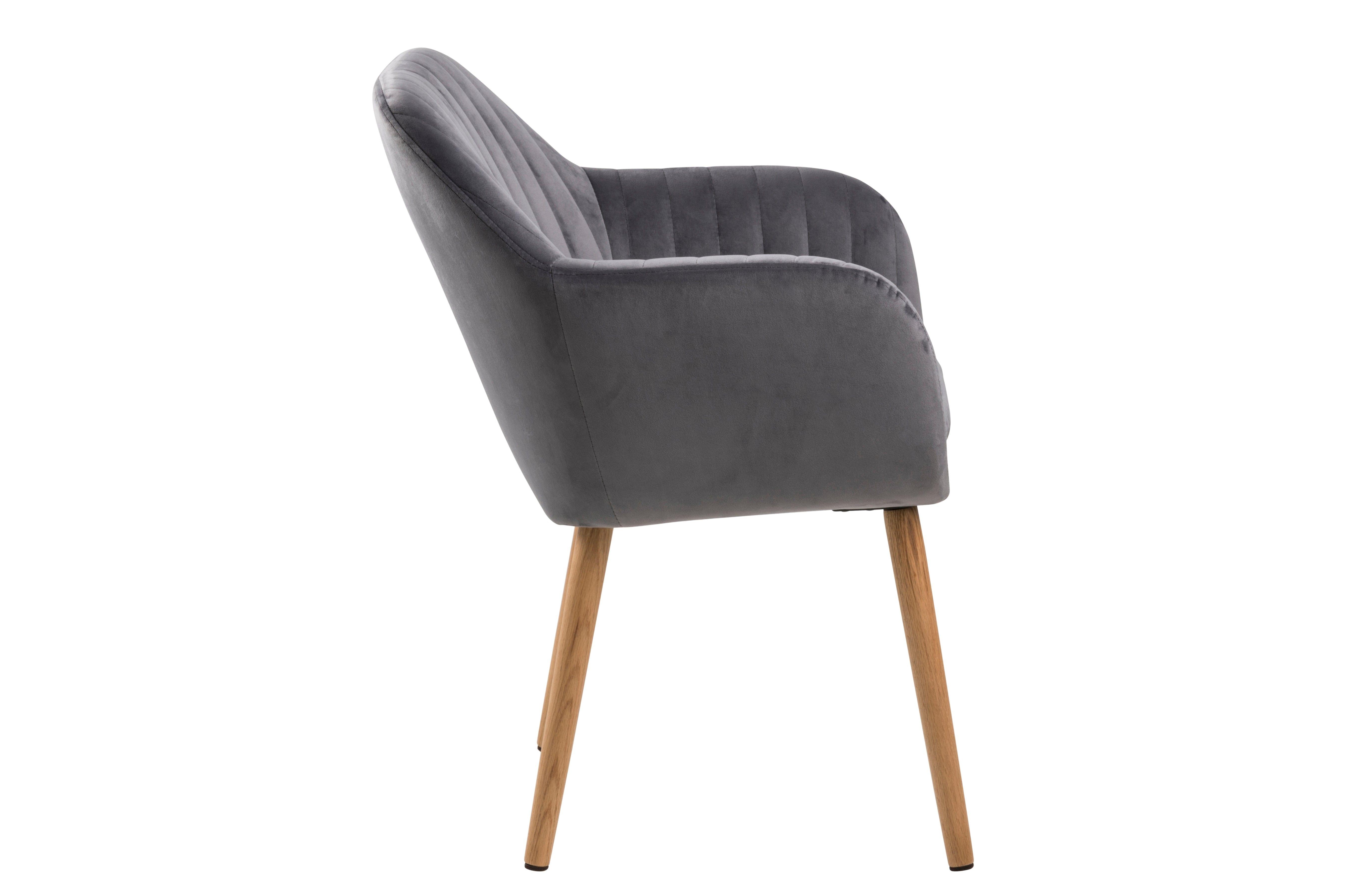 Krzesło MIKKEL ciemnoszary z jasną podstawą Actona    Eye on Design