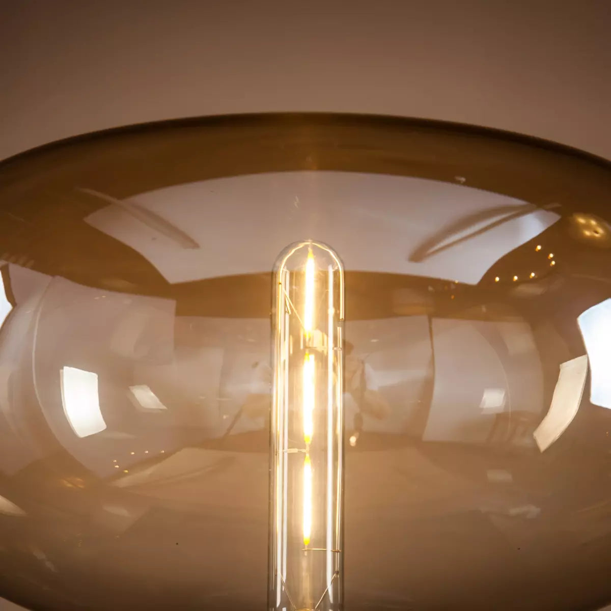 Lampa stołowa STILO bursztynowy, AlmiDecor, Eye on Design