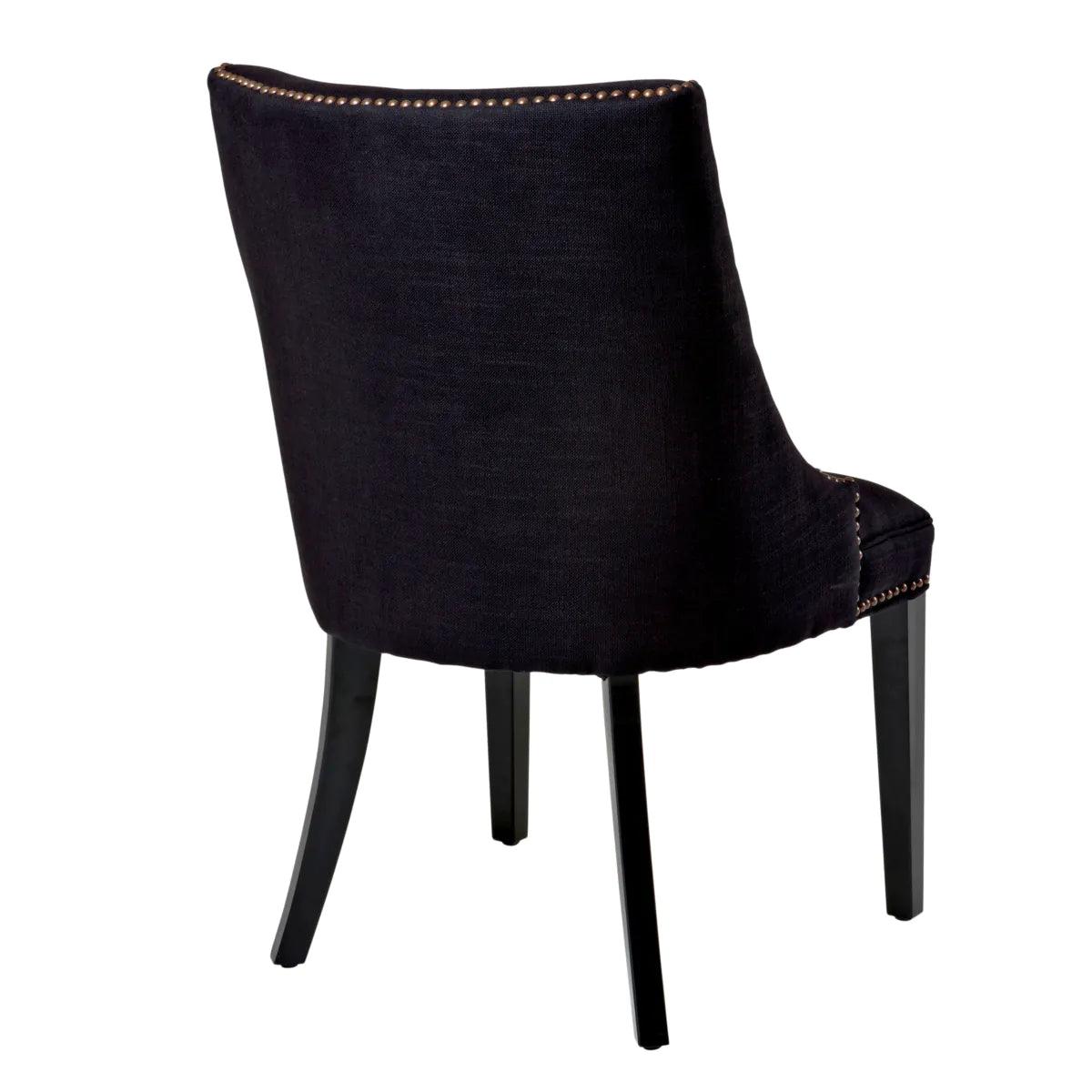 Krzesło BERMUDA czarny Eichholtz    Eye on Design