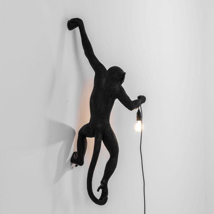 Lampa ścienna MONKEY HANGING - LEFT czarny Seletti    Eye on Design