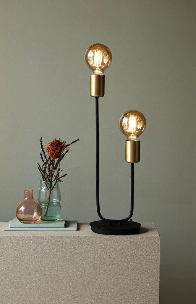 Lampa stołowa JOSEFINE czarny ze złotymi detalami Nordlux    Eye on Design