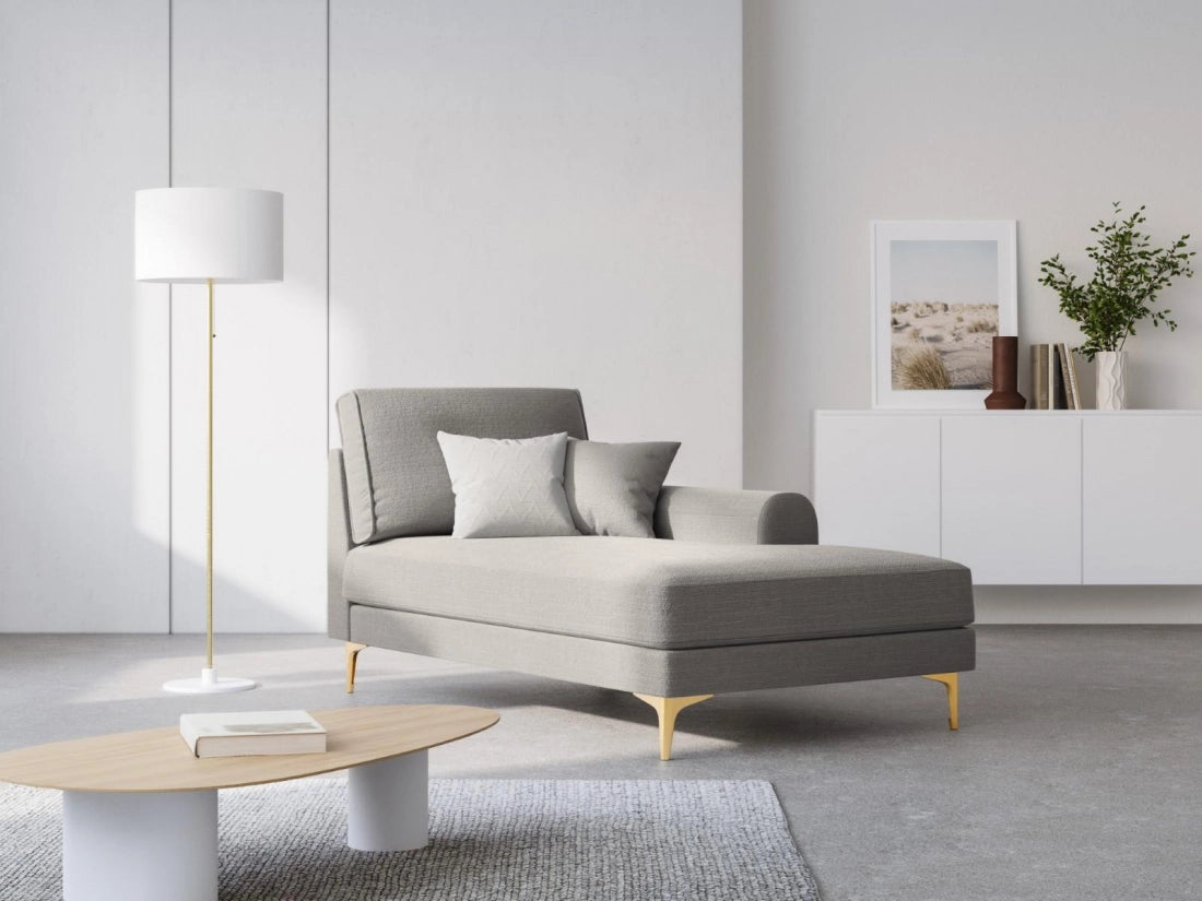 Szezlong prawostronny LARNITE jasnoszary, Micadoni, Eye on Design