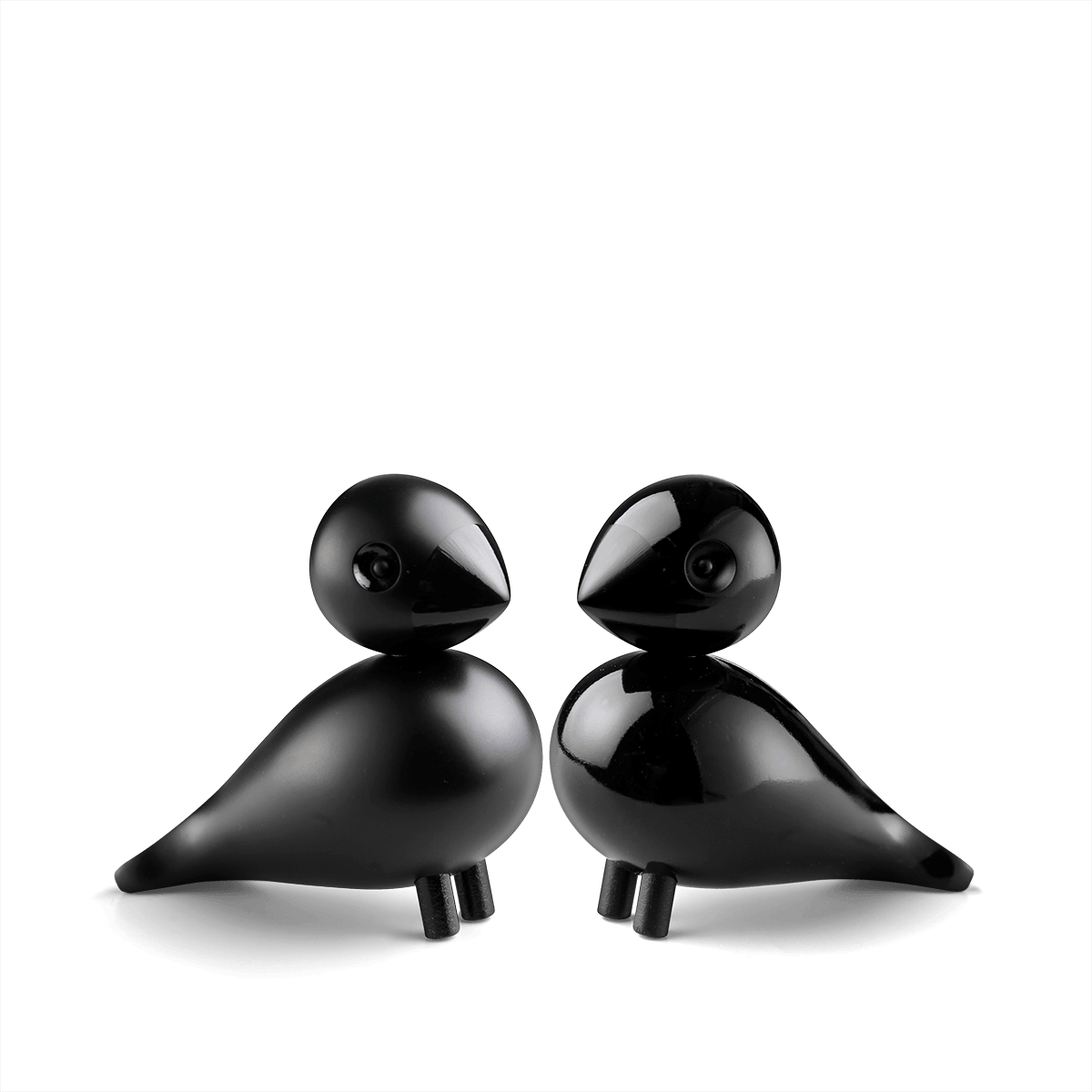 Para drewnianych figurek LOVEBIRDS czarny, Kay Bojesen, Eye on Design