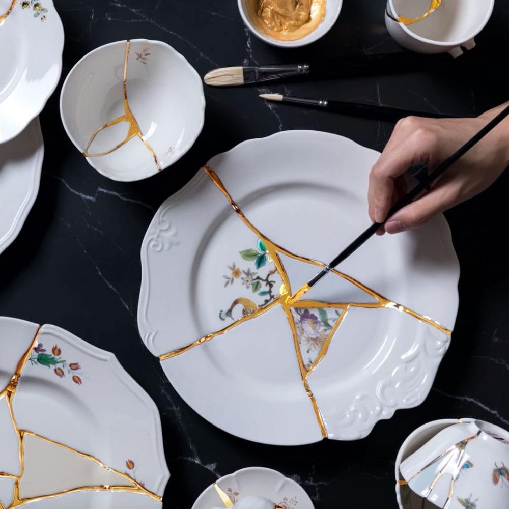 Miska sałatkowa KINTSUGI #2 porcelanowy Seletti    Eye on Design