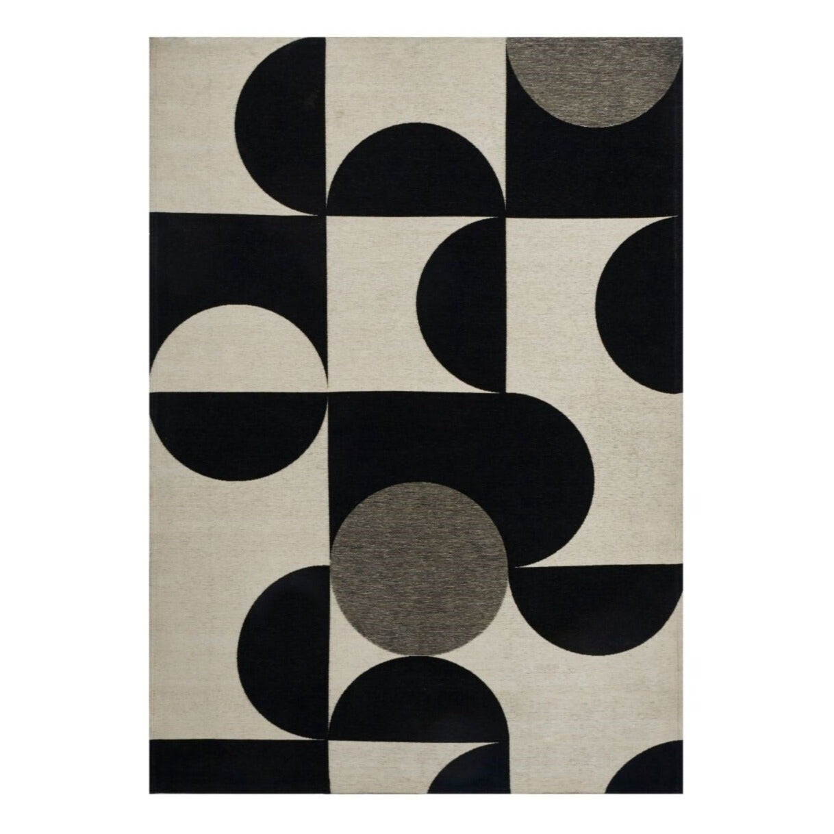 Dywan MONO kremowo-czarny Carpet Decor    Eye on Design