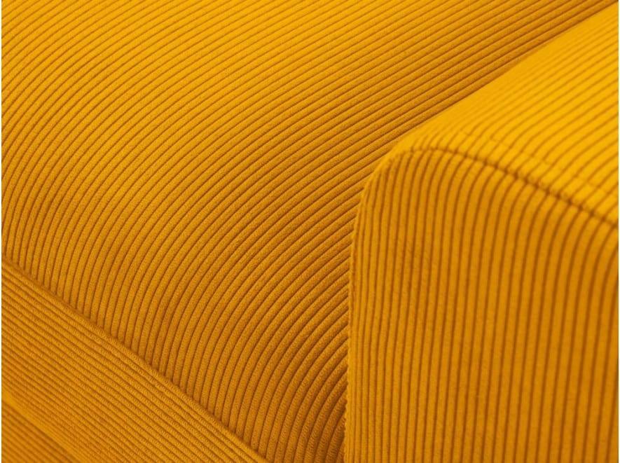 Narożnik prawostronny sztruksowy z funkcją spania KYOTO żółty Cosmopolitan Design    Eye on Design
