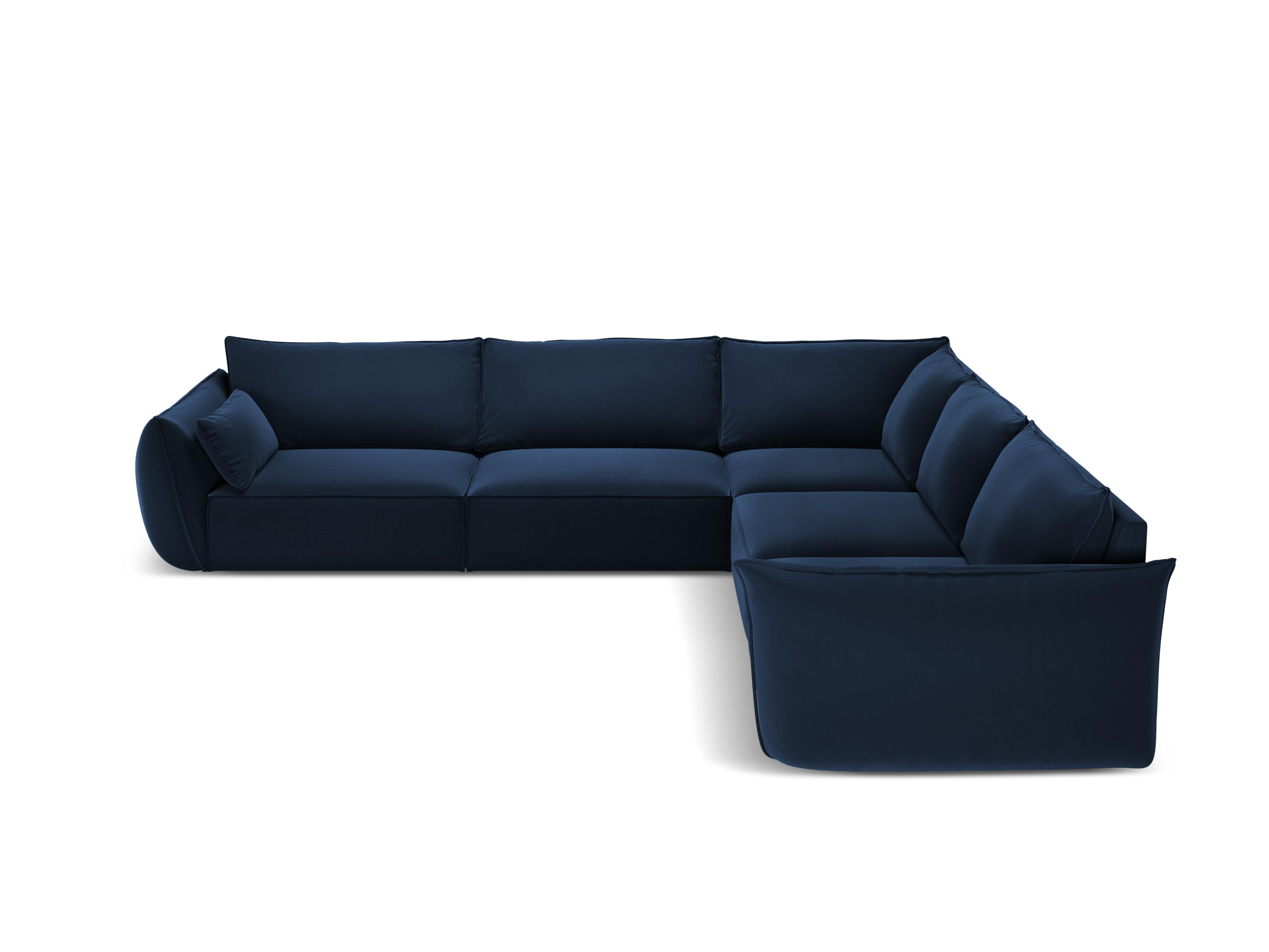 Narożnik symetryczny aksamitny VANDA granatowy Mazzini Sofas    Eye on Design