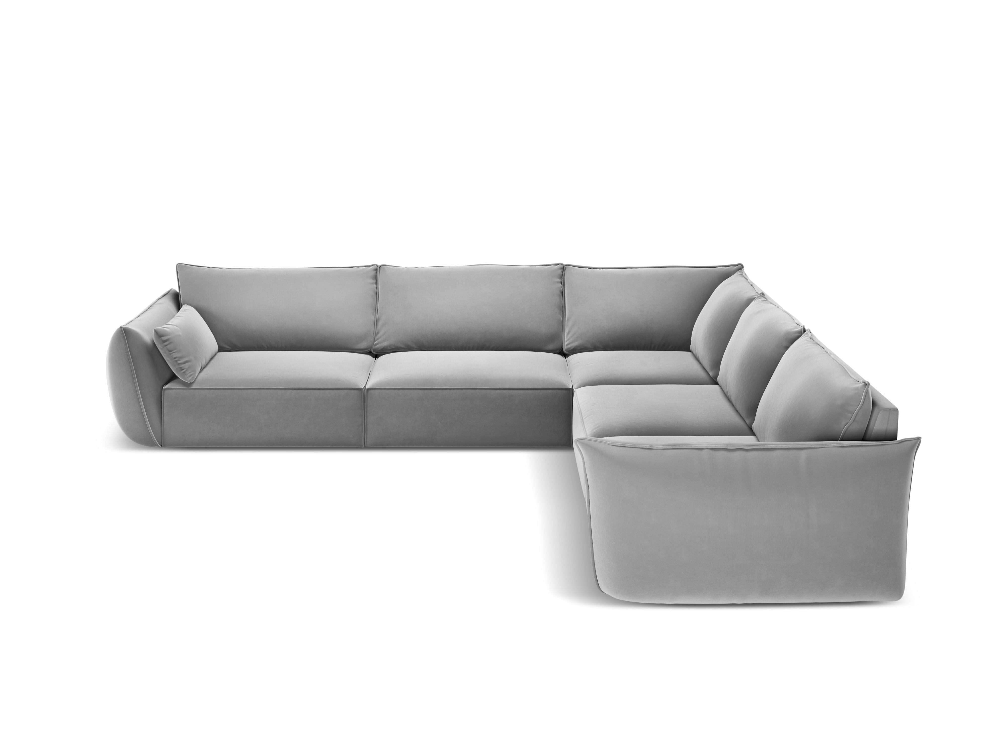 Narożnik symetryczny aksamitny VANDA szary Mazzini Sofas    Eye on Design