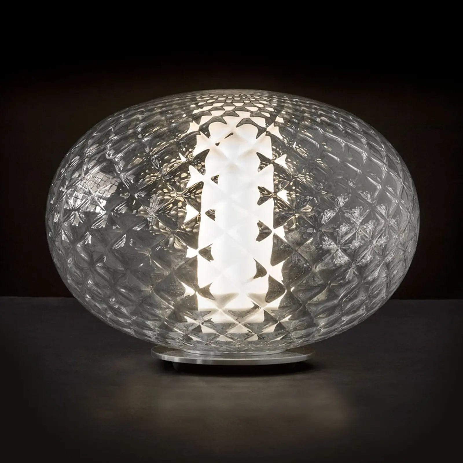 Lampa stołowa RECUERDO szklany Oluce    Eye on Design