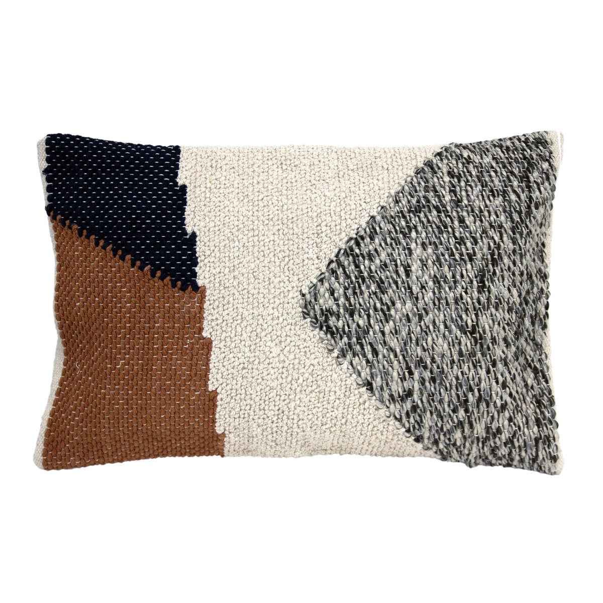 Wiązana poduszka z kolorami jesieni wykonana z bawełny, HKliving, Eye on Design