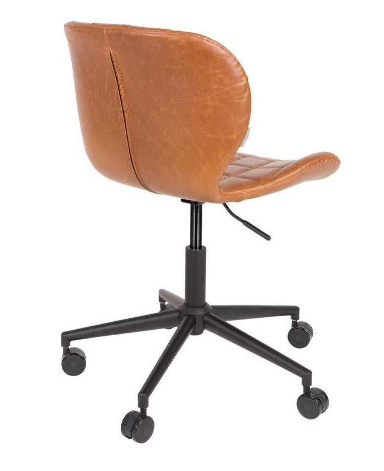 Krzesło biurowe OMG brązowa ekoskóra Zuiver    Eye on Design